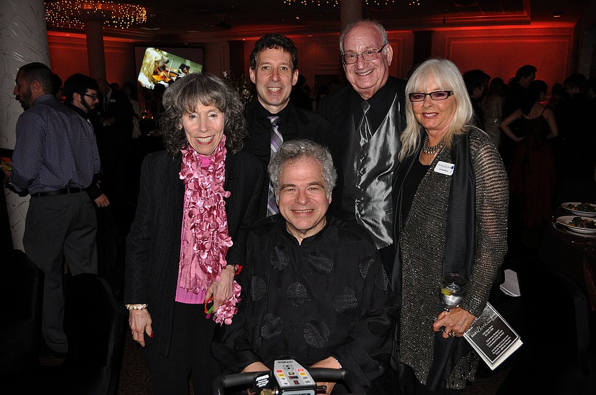 Toby Perlman, Patrick Romano, Itzhak Perlman, Jules Rose and Liz Barzell