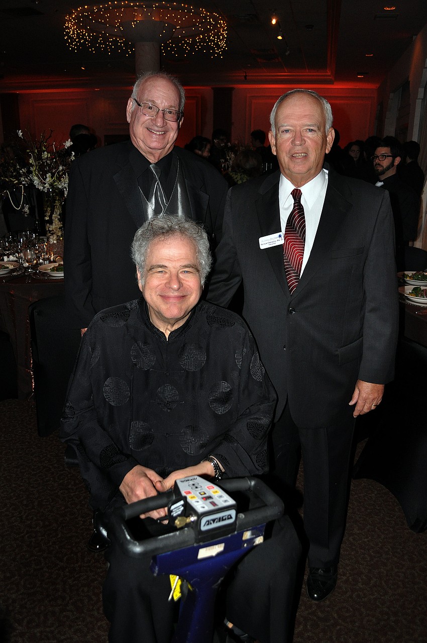 Jules Rose, Itzhak Perlman and Dr. Peter French