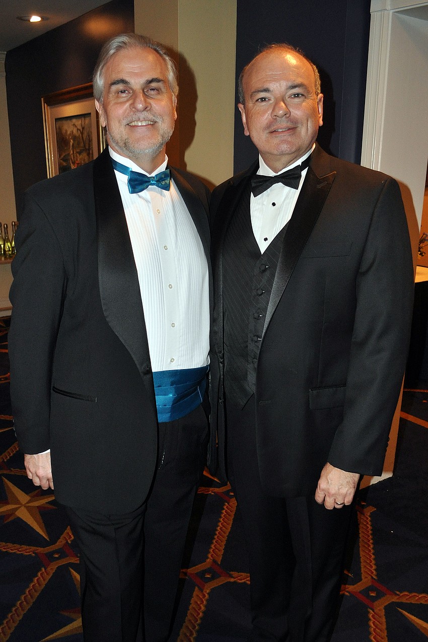 Victor DeRenzi, artistic director of the Sarasota Opera, with Richard Russell, executive director of the Sarasota Opera