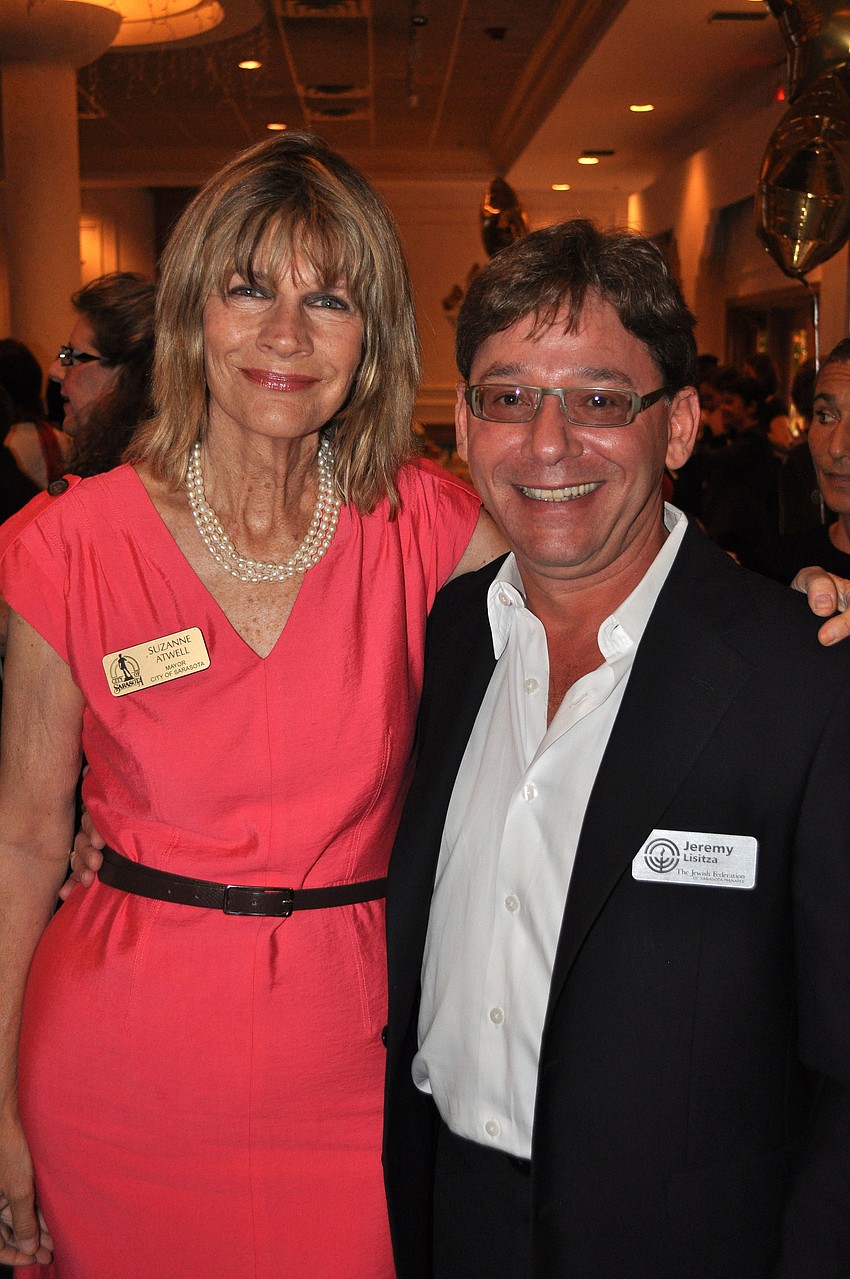 Mayor Suzanne Atwell with Jeremy Lisitza