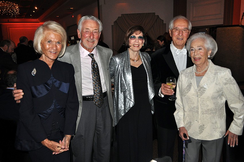 Erma Blumenthal with Toby and Noel Siegel and Norman and Phyllis Rich