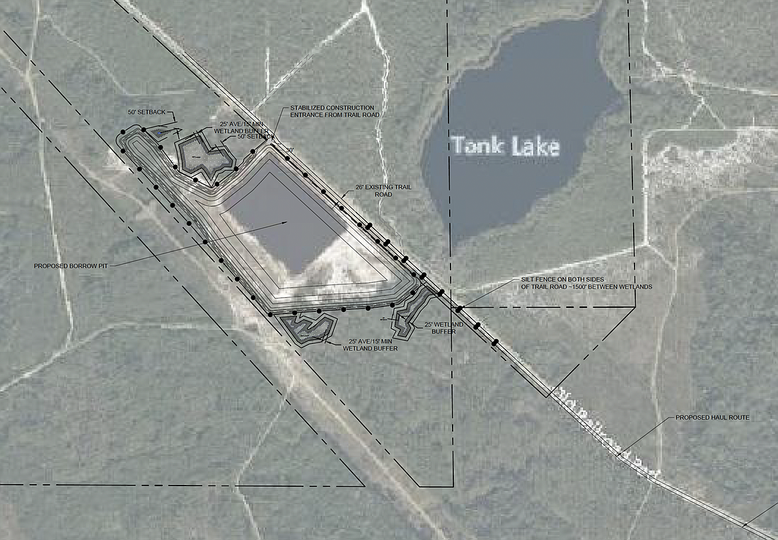 The proposed pit site. Image courtesy of Flagler County