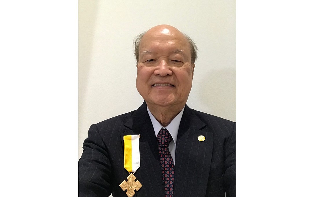 Dr. Chau T. Phan with the Papal 'Benemerenti' gold medal. Courtesy photo