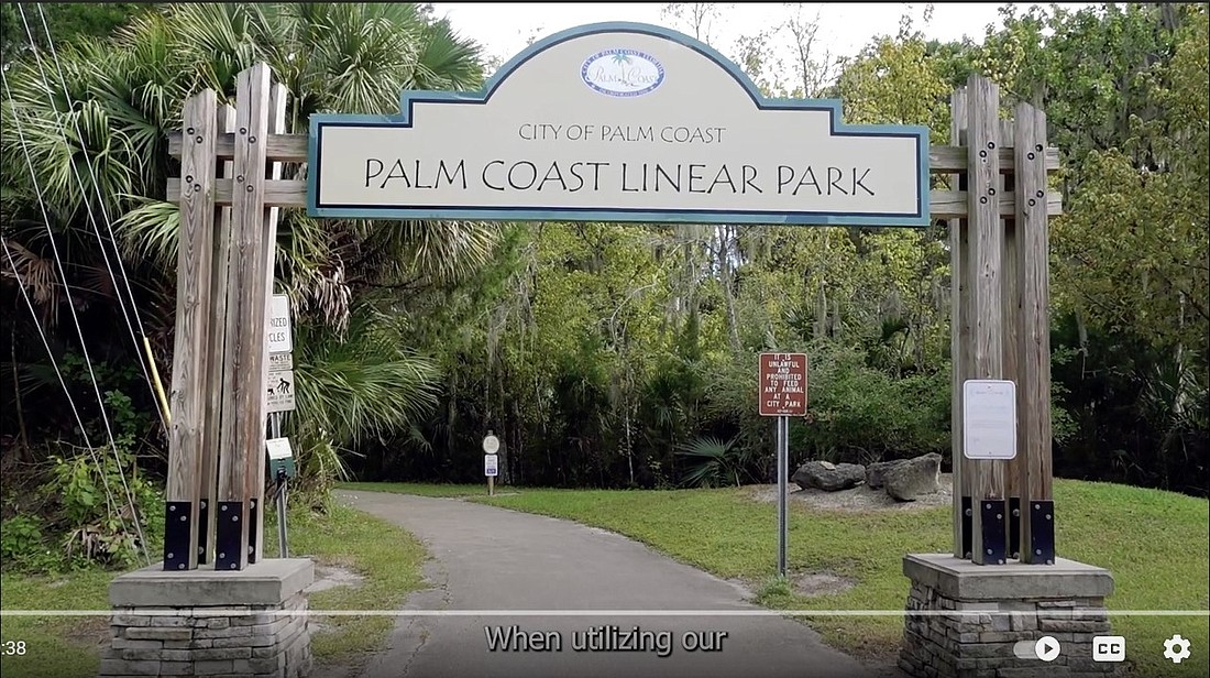 Screenshot of the City of Palm Coast Emergency Trail System video
