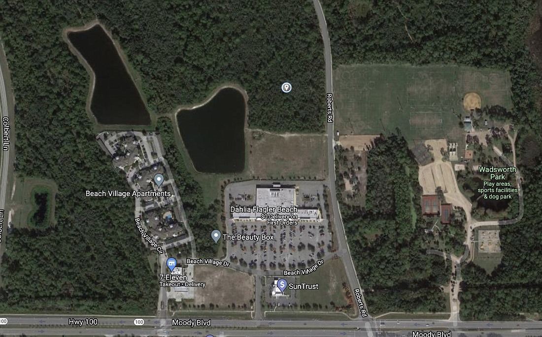 The developmentÂ will be just north of the Publix Super Market at Beach Village. Image from Google Maps
