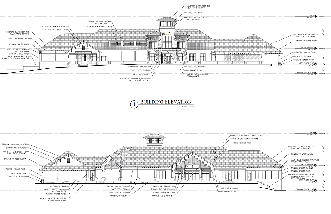 The proposed new Club de Bon Mont. Image courtesy of the Flagler County government