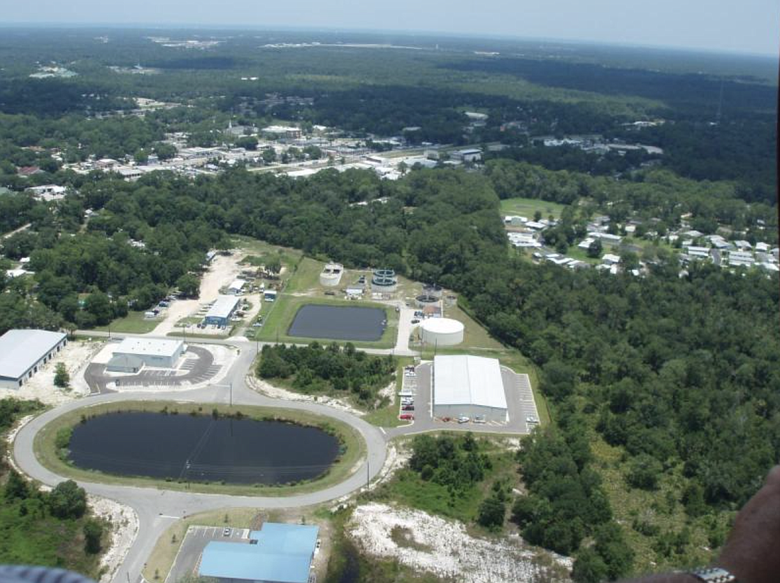 Bunnell's wastewater treatment facility on Tolman Street. Image courtesy of the city of Bunnell