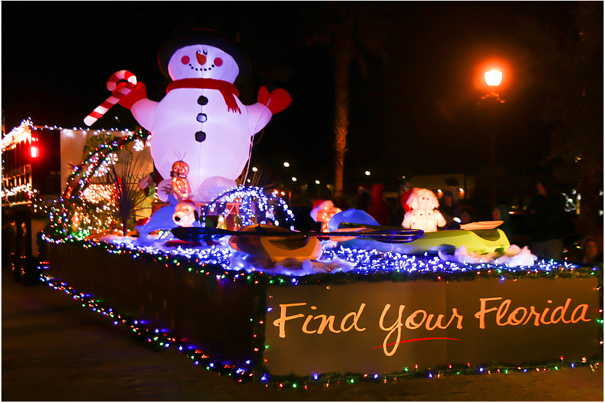 The city of Palm Coast's float in the 2017 Starlight Parade. Photo by Paige Wilson