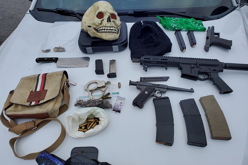 Items recovered during the traffic stop. Photo courtesy of the Flagler County Sheriff's Office