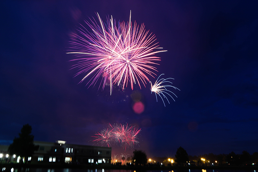 Fireworks over Town Center. File photo by Paige Wilson