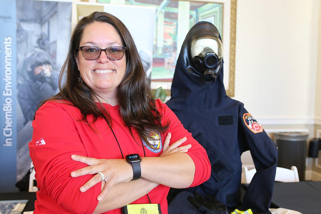 Volusia County Fire Rescue Battalion Chief Heather Lorimor has been involved with theÂ Hazardous Materials Training Symposium since its inception. Photo by Jarleene Almenas