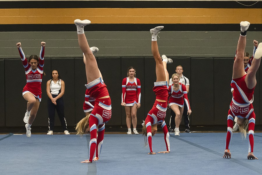 Barnwell High competition cheer team competes at state, Sports