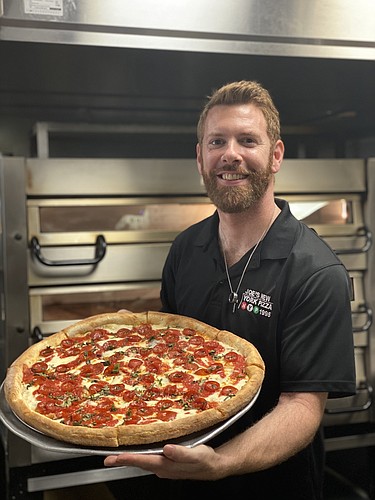 Brad Beam came up with one of the world's best traditional-style pizzas, according to the judges at the 2021 International Pizza Challenge, in Las Vegas. Courtesy photo