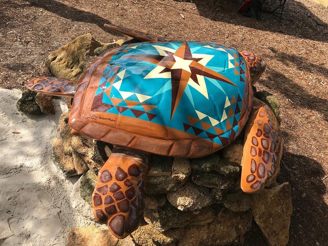 Quilty, the sixth turtle in the Turtle Trail. Photo courtesy of the FCSO