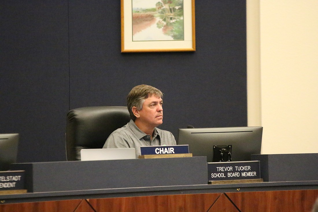 School Board Chair Trevor Tucker said he was not aware that the Flagler Home Builders Association still has issues. File photo