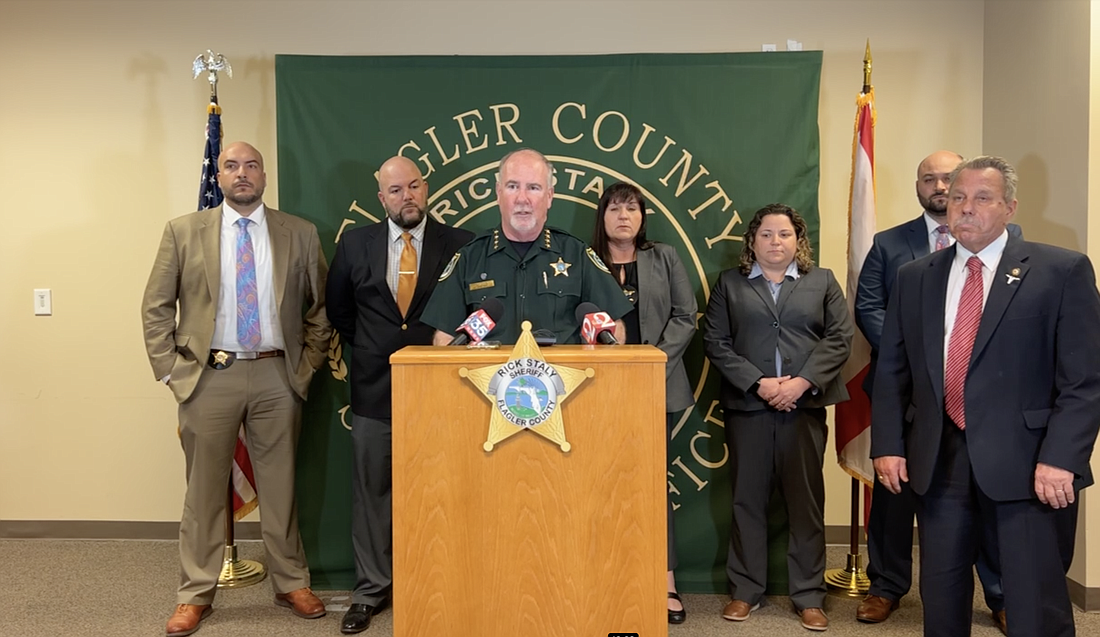 Sheriff Rick Staly speaks at a press conference Feb. 24 via FCSO Facebook Live video.