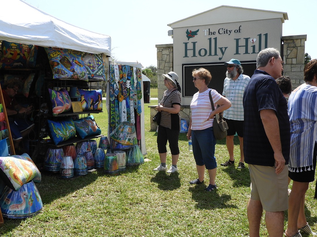 The Holly Hill Arts Festival was held at the Holly Hill City Hall's front lawn in 2019. In later years, it was held in Sunrise Park. Courtesy photo