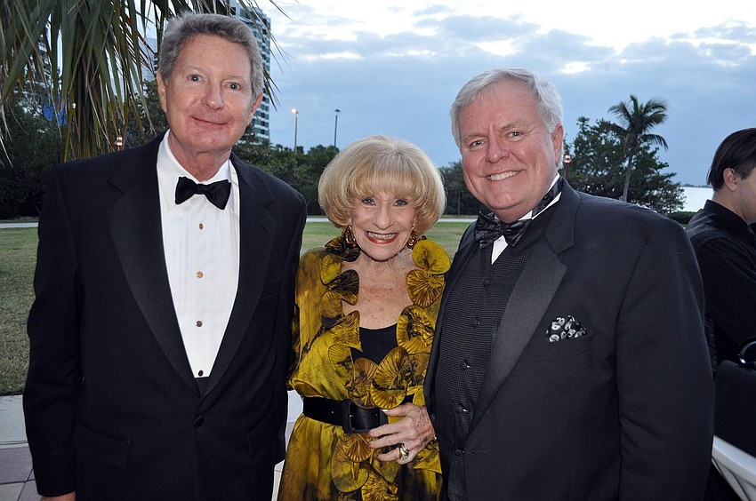 Tom Perkins, Flori Roberts and Dennis Stover