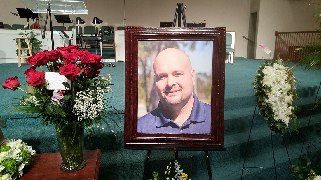 Friends and family remembered Joe Rizzo at a March 12 memorial service at First Baptist Church of Bunnell. Photo by Brent Woronoff