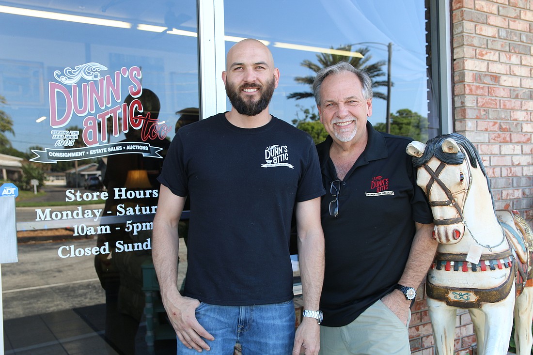 Nick and Wes Dunn, of Dunn's Attic. The Dunn Family has been in business in Volusia County since 1905. Photo by Jarleene Almenas