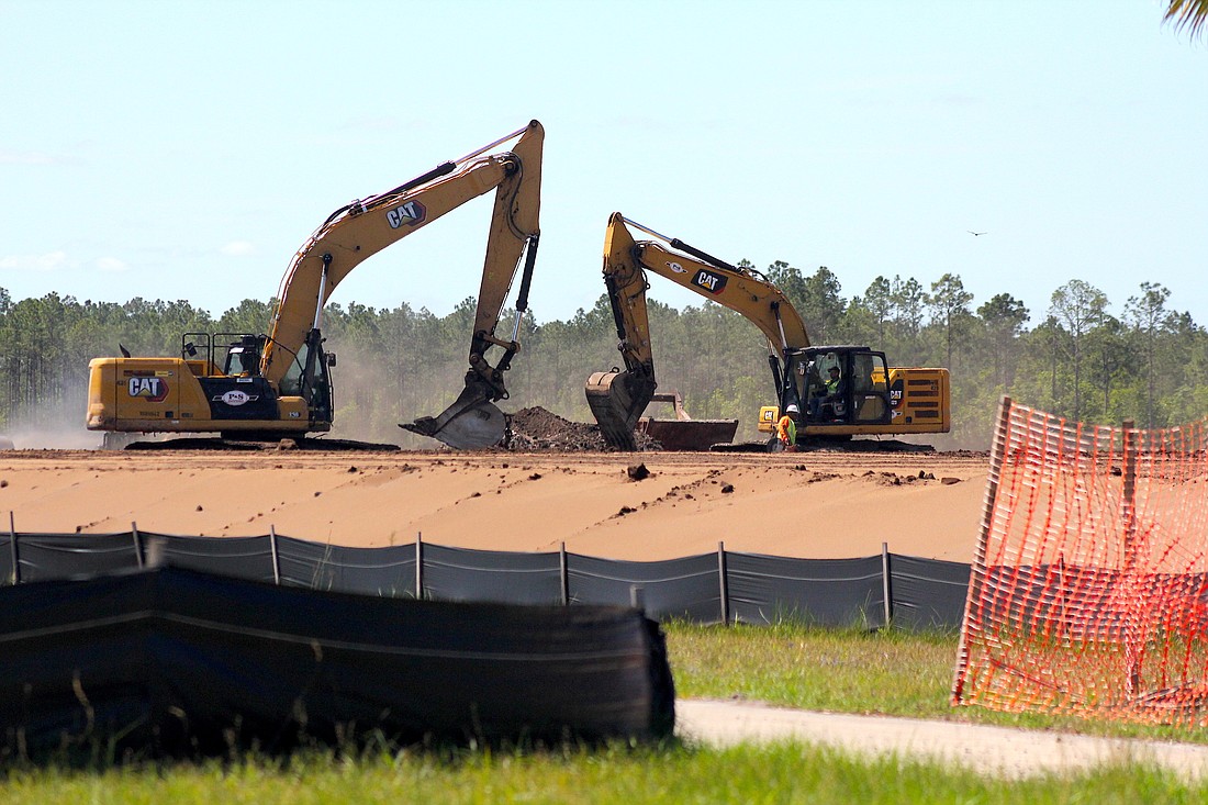 The Reverie, a 55+ community, is under construction on U.S. 1 just south of Matanzas Woods Parkway in Palm Coast. Photo by Brian McMillan