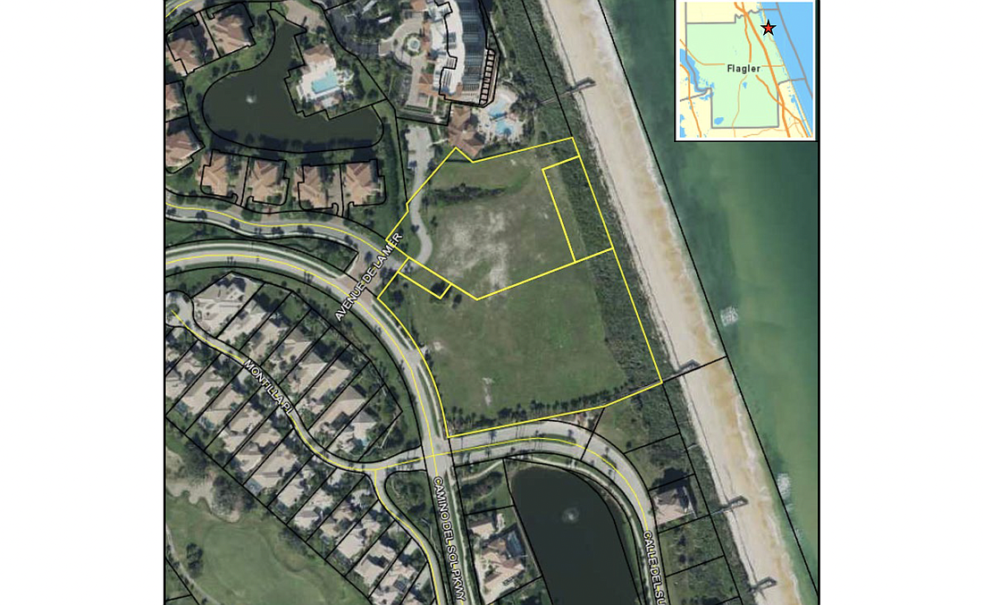 The proposed site of the Arezzo at Hammock Dunes subdivision, as shown in county planning board documents.