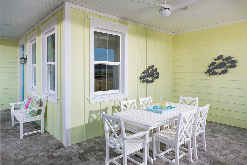 Minto's patio-view of a paired cottage at Latitude Margaritaville. Courtesy photo