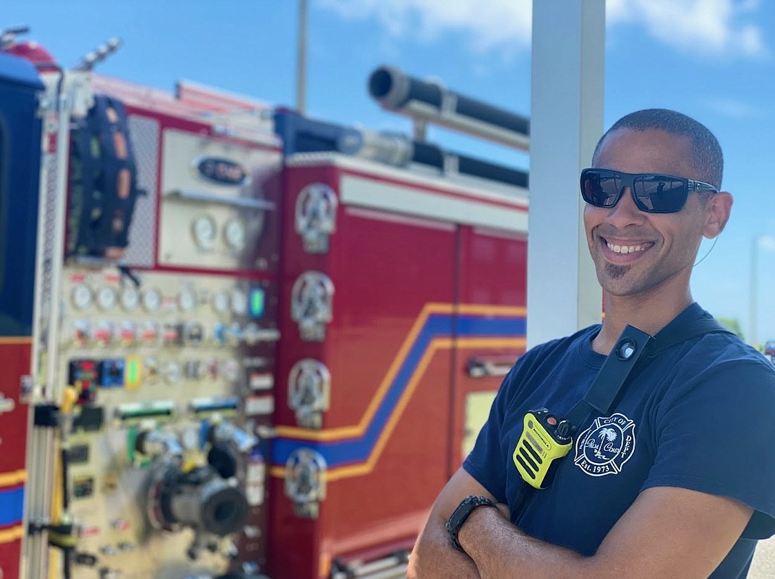 Palm Coast Fire Department Driver Engineer Daniel Bouillon. Photo courtesy of the city of Palm Coast