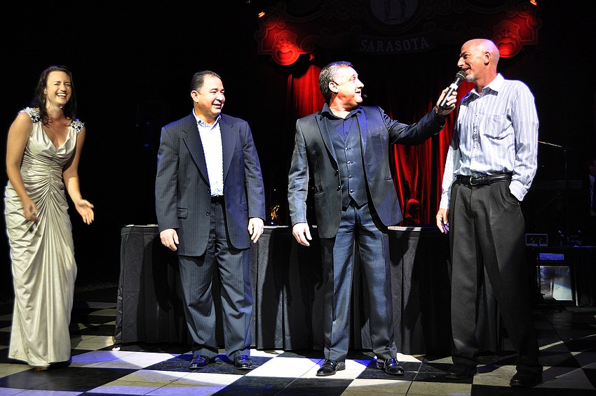 Willard Nicolodi used guests at the gala as his own live 