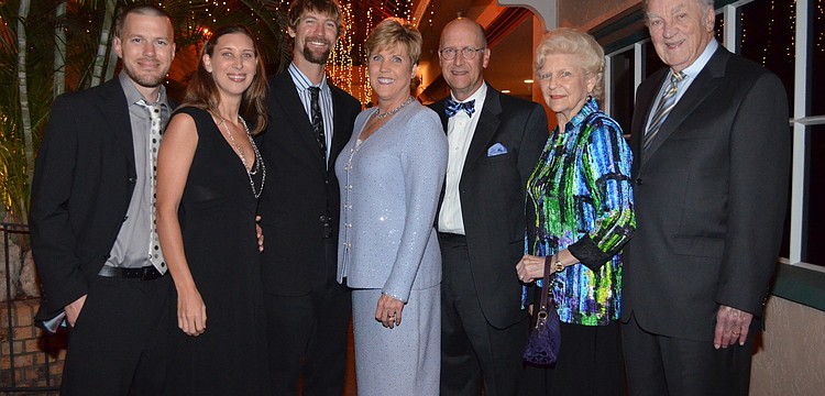 Mark Ferguson, Jean Callihan, Phil Callihan, honoree Margaret Callihan and her husband, Matt, with Mary Joyce and J.B. Lynch