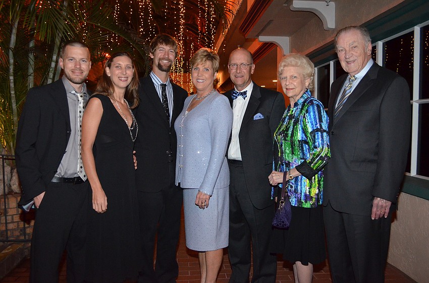 Mark Ferguson, Jean Callihan, Phil Callihan, honoree Margaret Callihan and her husband, Matt, with Mary Joyce and J.B. Lynch