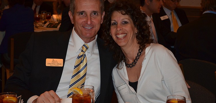 Former Police Chief Peter Abbott and his wife, Marcy