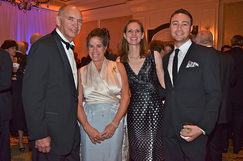 Tom Alburn and Patrice Boeke with Allison and Andrew Snowhite