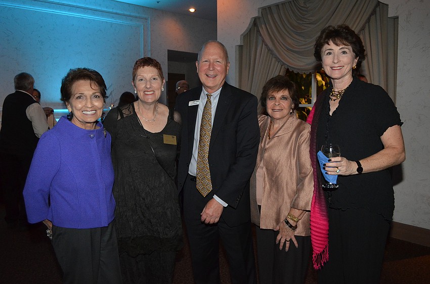 Jewel Ash, Darlene Arbeit, Scott Anderson, Co-Chairwoman Sheila Birnbaum and Barbara Brizdle