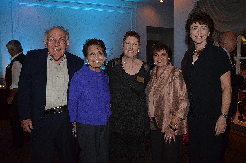 Mike and Jewel Ash, Darlene Drbeit, Co-Chairwoman Sheila Birnbaum and Barbara Brizdle