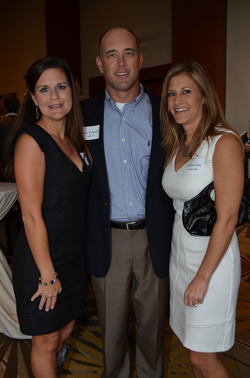 Melissa and Kelly Caldwell with Andrea Cox