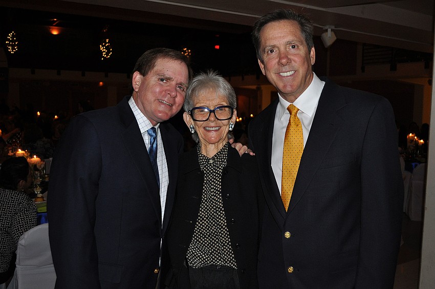 Rhea Chiles with her sons Bud and Ed.