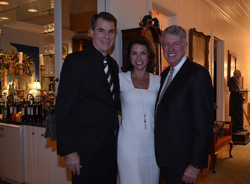 Chris and Aimee Cogan with Michael Edwards