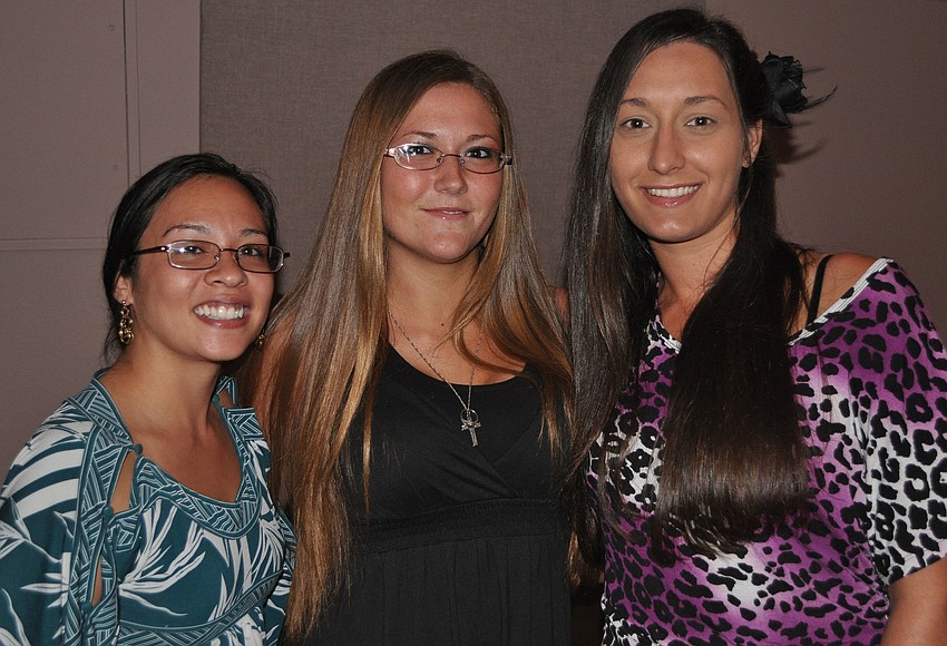 Rachel Conville, Ashley King and Aqua Bergeron