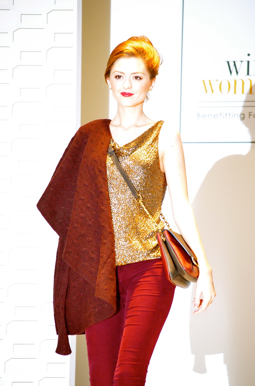 Models walked the runway in the latest styles from Saks Fifth Avenue.