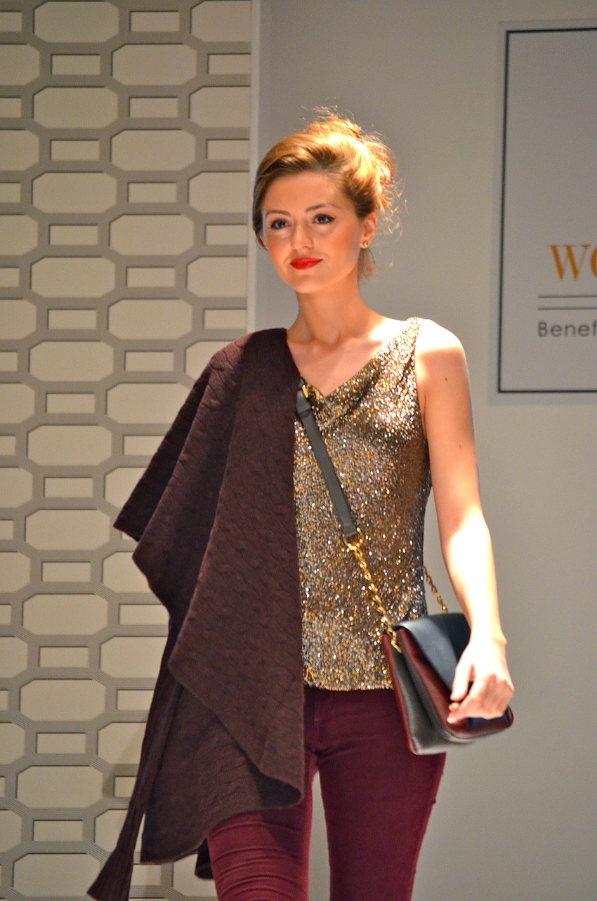 Models walked the runway in the latest styles from Saks Fifth Avenue.