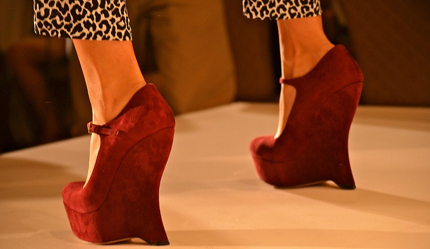 Models walked the runway in the latest styles from Saks Fifth Avenue.