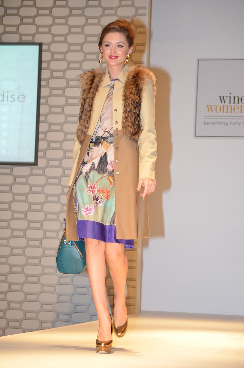 Models walked the runway in the latest styles from Saks Fifth Avenue.