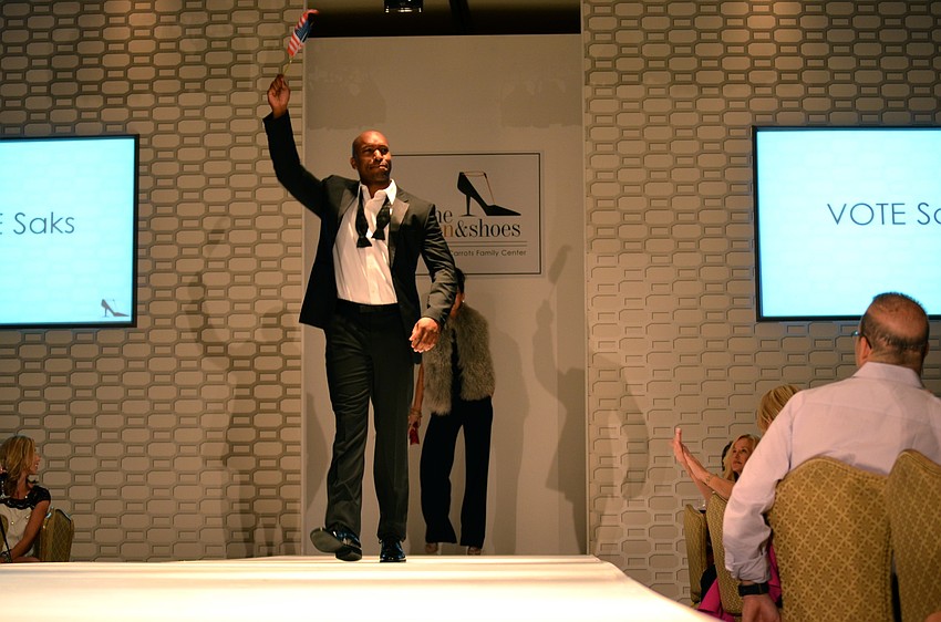 Models walked the runway in the latest styles from Saks Fifth Avenue.