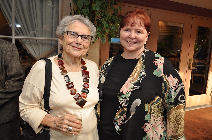Incoming board member of WEDU Marilyn Harwell and President and CEO of WEDU Susan Howarth
