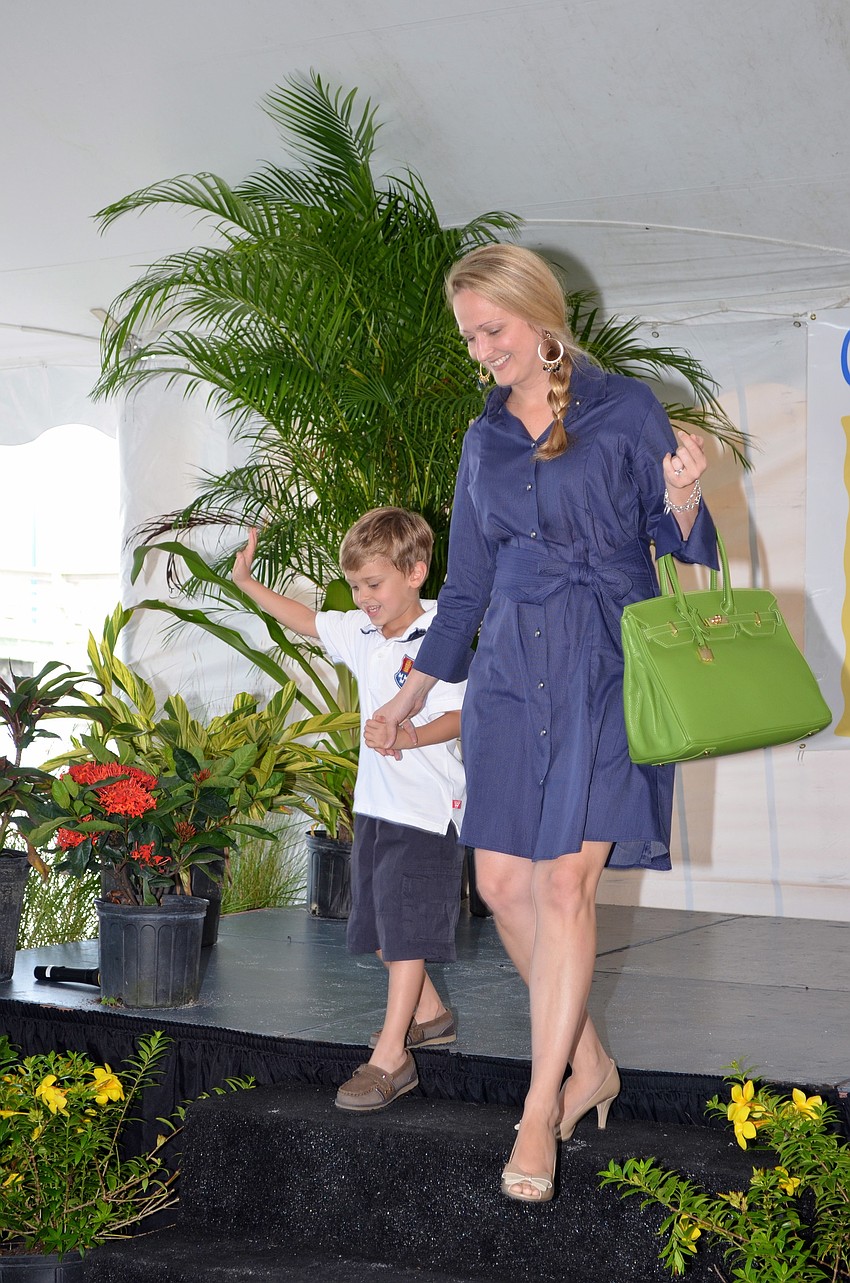 Brett and Erin Duggan modeled at the event.