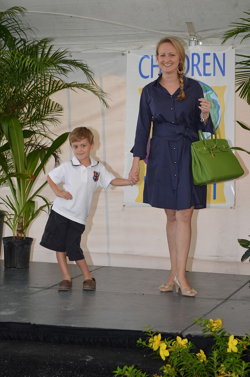 Brett and Erin Duggan modeled at the event.