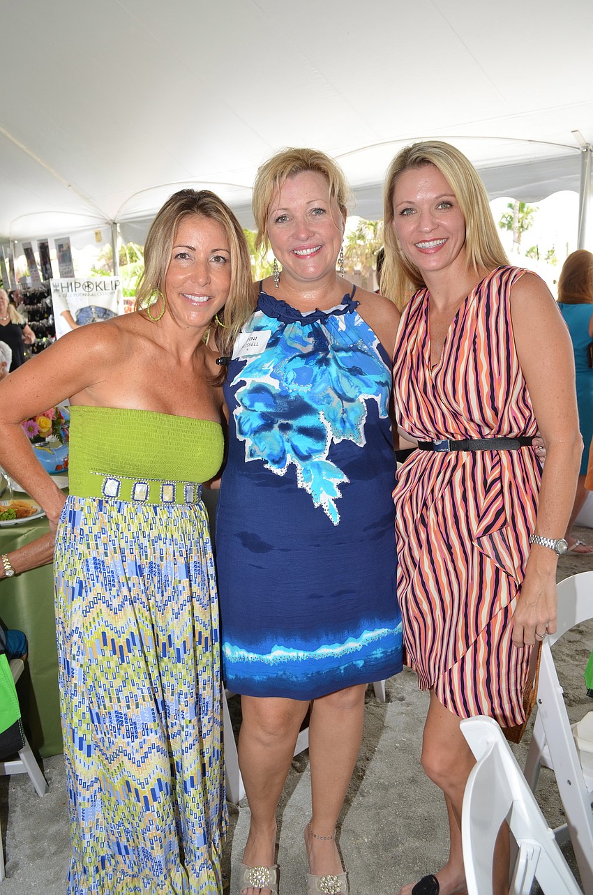 Tess Evanoff, Dini Russell and Kimberly Manooshian