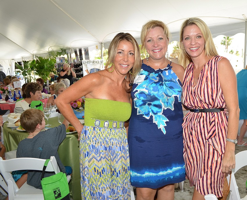 Tess Evanoff, Dini Russell and Kimberly Manooshian