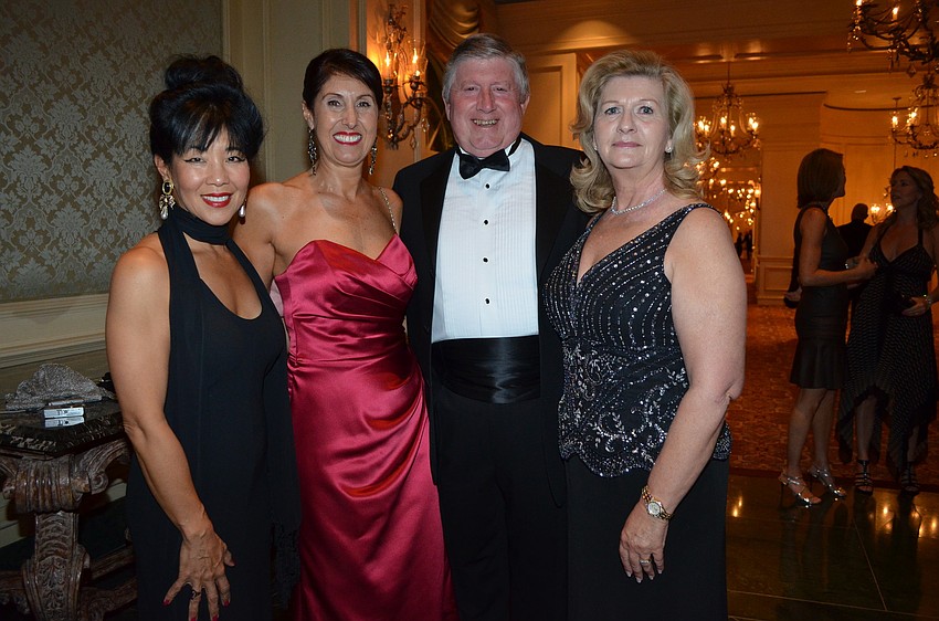 Sandy Gravina, Rosa Gemmell and Ross and Patricia Quigley